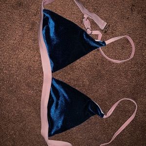 Velvet bikini top